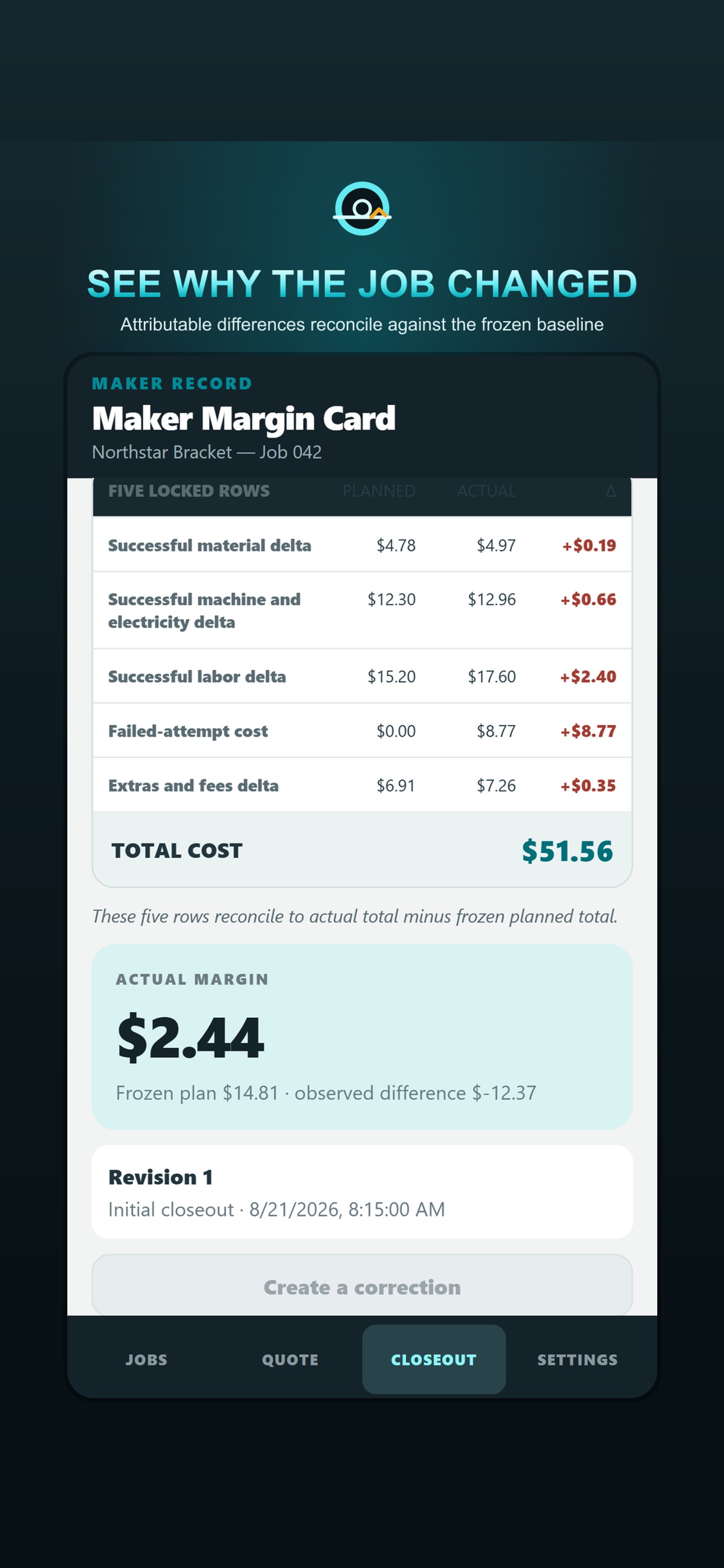 Screenshot 3 of 3D Print Cost & Margin