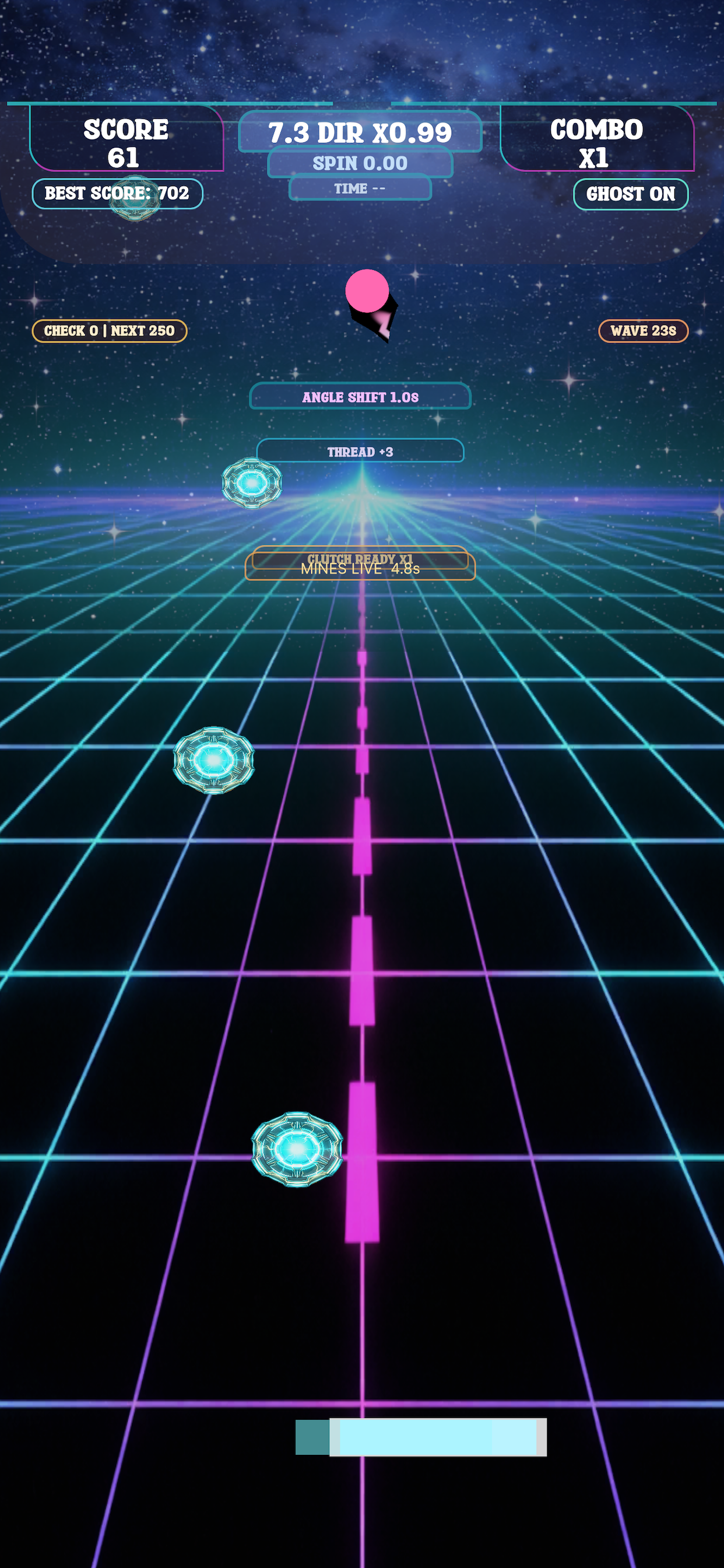 Neon Paddle: Survival Pong screenshot 4