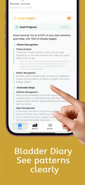 Bladder Journal: Diary Tracker screenshot 2
