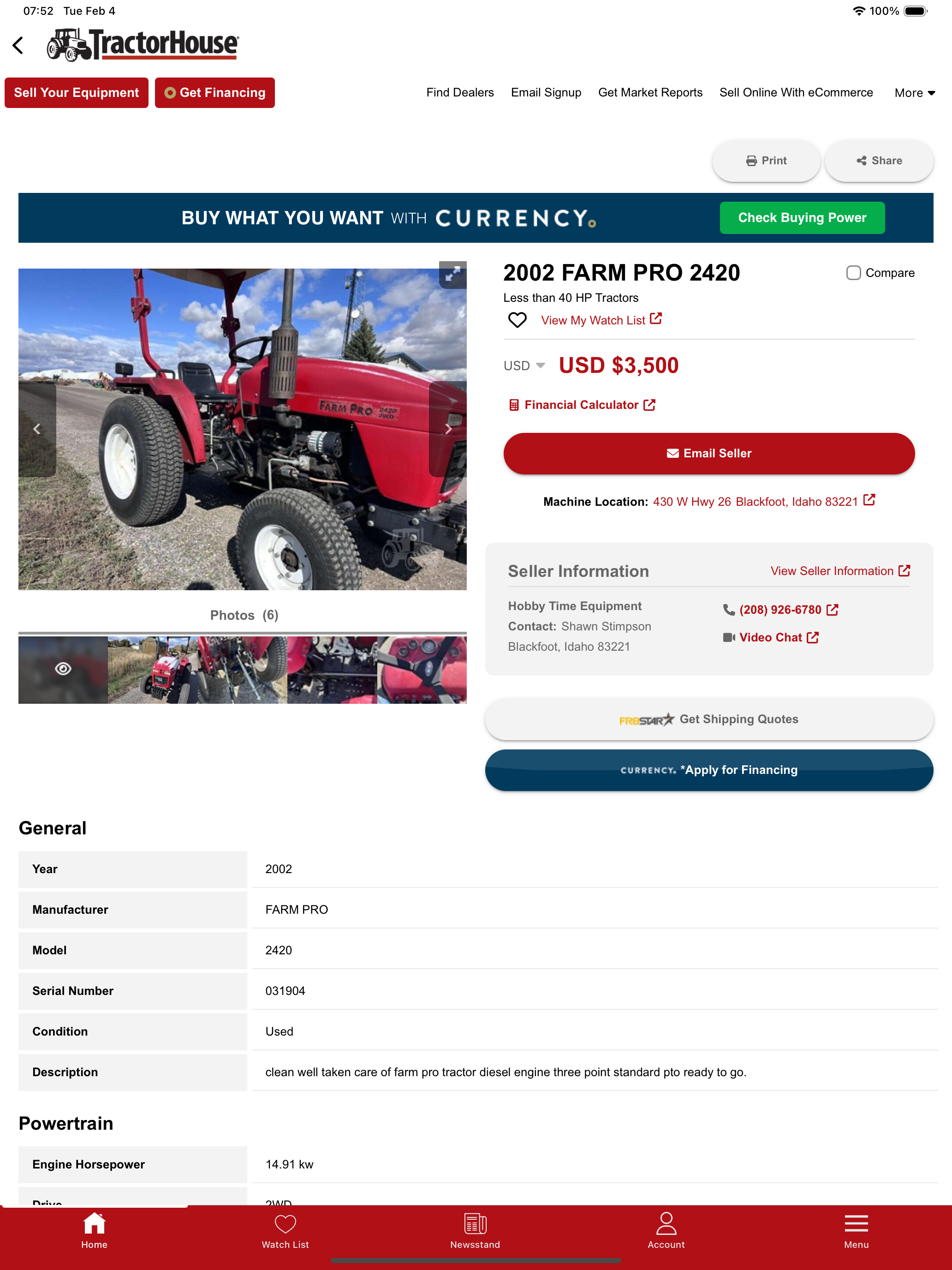 TractorHouse: Farm Equipment