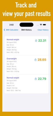 MeasureWell – BMI Calculator screenshot