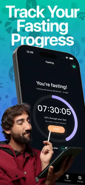 Fasting Clock& Fasting Tracker screenshot 2
