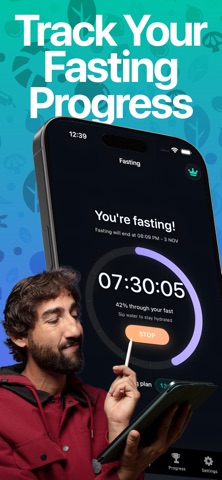 Fasting Clock& Fasting Tracker Screenshot 2 of 6