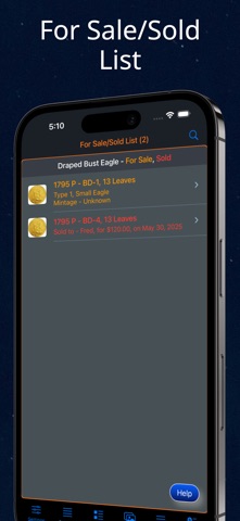 Draped Bust Eagle iPhone screenshot