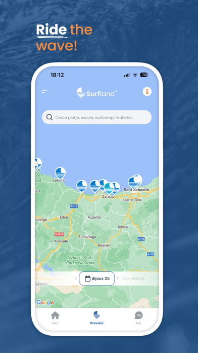Surfland: Surf, previ y viajes Screenshot