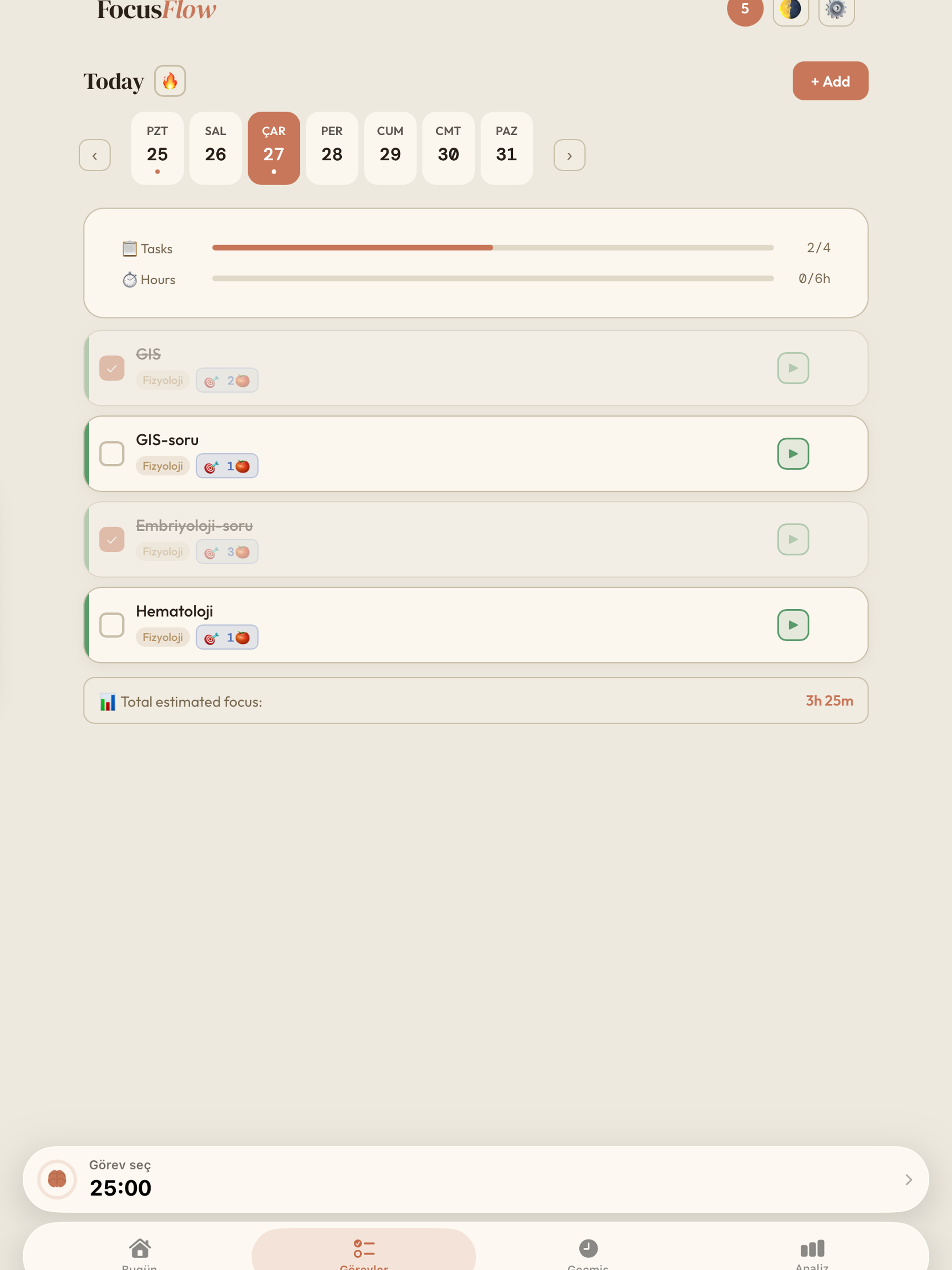 FocusFlow: Pomodoro and To Do