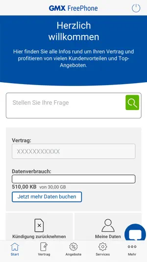 GMX FreePhone screenshot 1