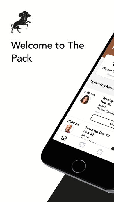 We The Pack iPhone screenshot 1 - Health & Fitness app