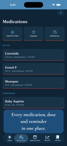 IVF Tracker : Cycle & Meds Screenshot 2 of 10