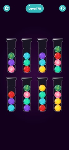 Ball Sort Color Sort Game iPhone screenshot