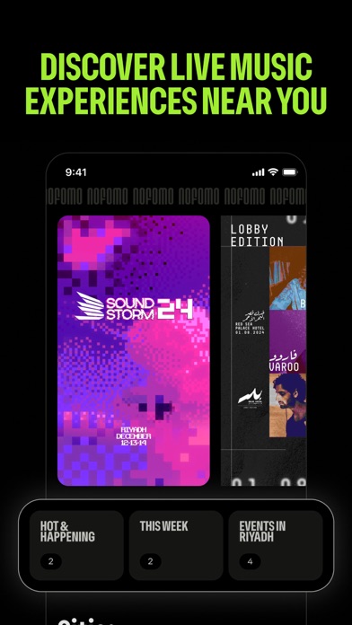 NOFOMO: Saudi Music Events Screenshot