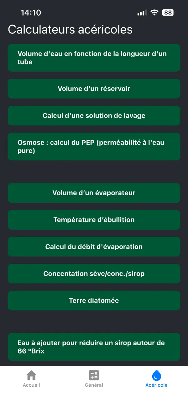 Screenshot #2 pour Convertisseur Acéricole