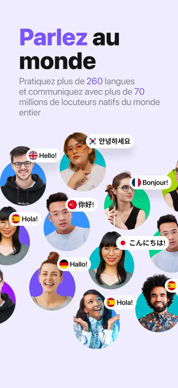 Screenshot #1 pour HelloTalk: Apprendre la langue