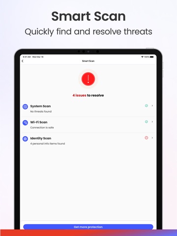 McAfee: Stay Secure & Private iPad screenshot