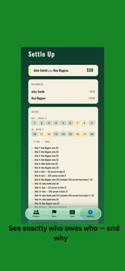 Скриншот Honors: Golf Scorekeeper на iPhone 4
