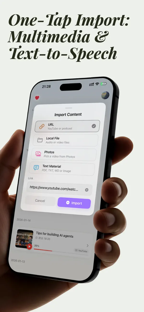 #2. Reloop - AI Transcribe & Speak (iOS) By: 亲强 吴