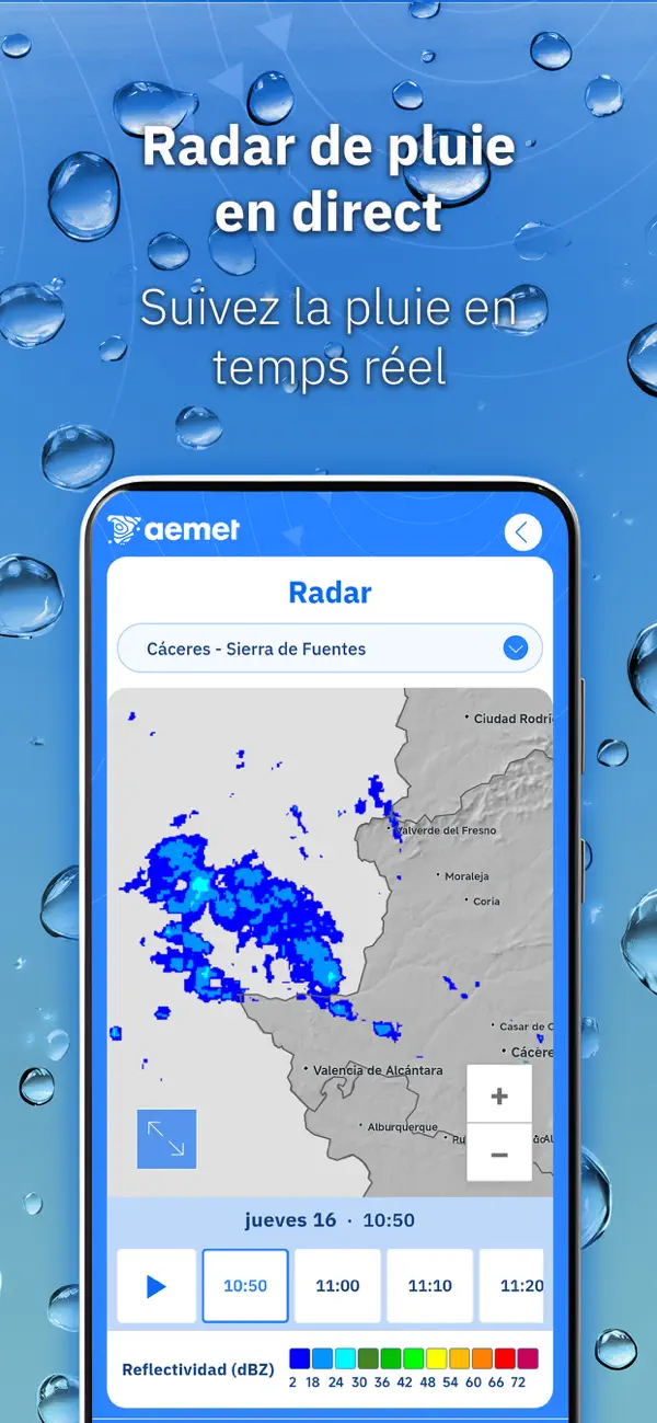 Screenshot #2 pour Aemet: météo et radar Espagne