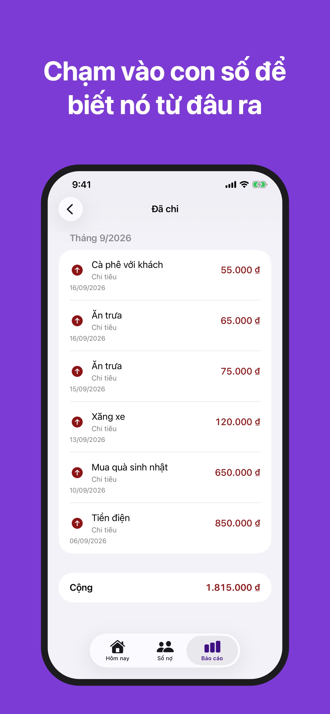 Screenshot 9 of Sổ Tay Tiền: Thu Chi & Nợ