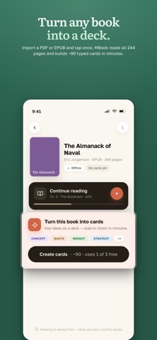 MBook: AI Book Reader & Cards Screenshot 3 of 9