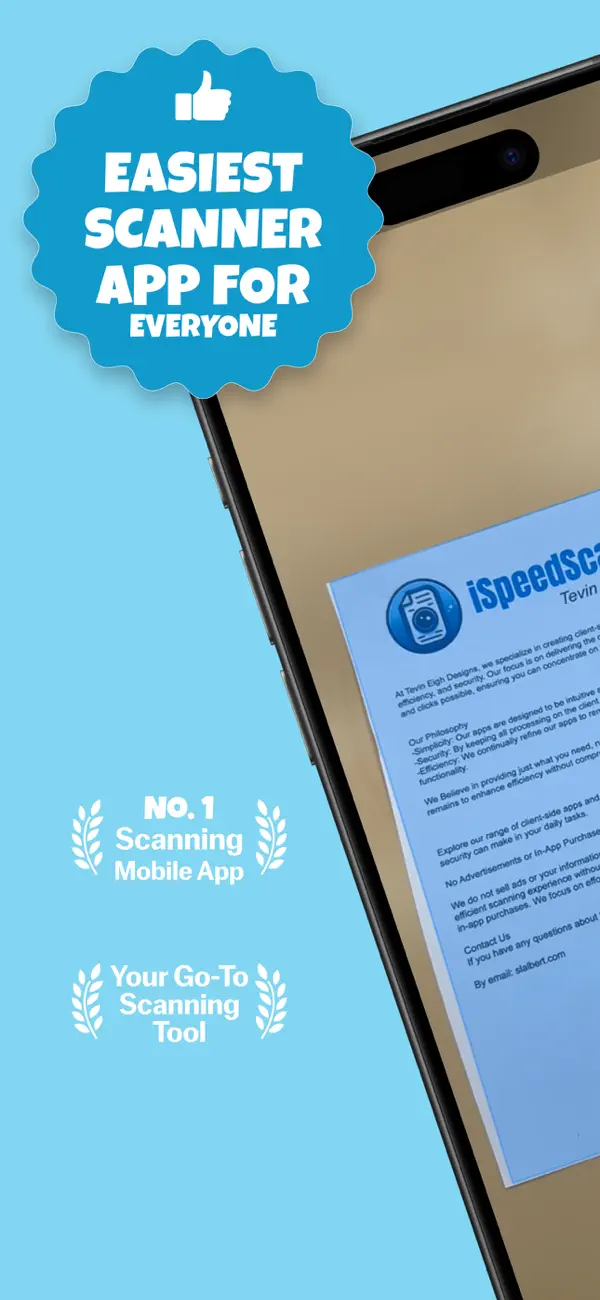 Screenshot #1 pour iSpeedScan: Camera Doc Scanner