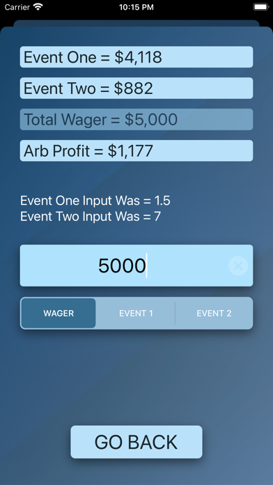 Sports Arb Calc Screenshot