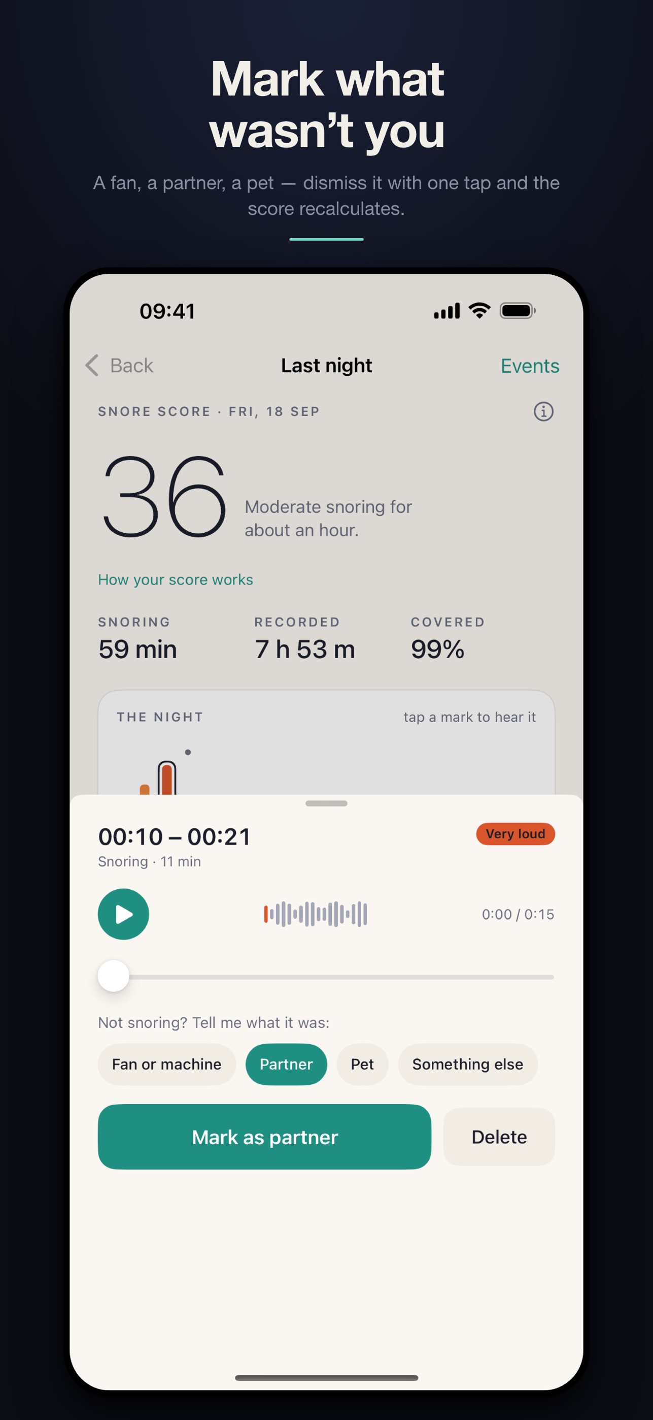 Screenshot 3 of SnoreScope: Snore Recorder