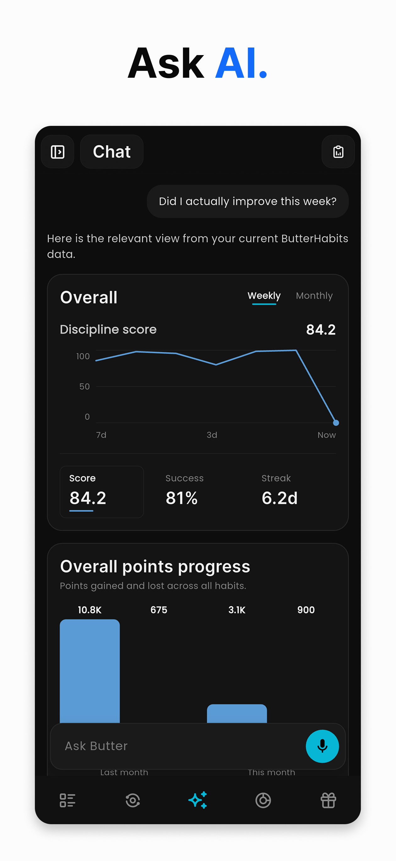 ButterHabits: AI Habit Tracker screenshot 3