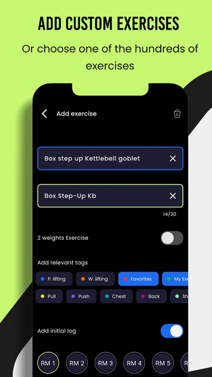 Workout RM Tracker & Gym Log