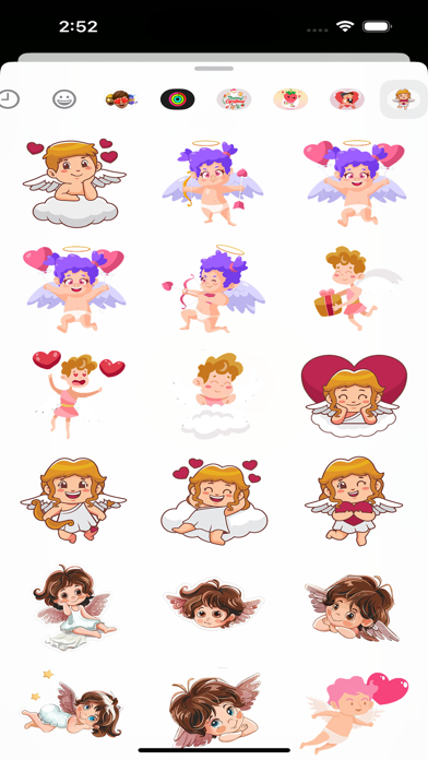 Screenshot #1 pour Sweet Angel Stickers Pack