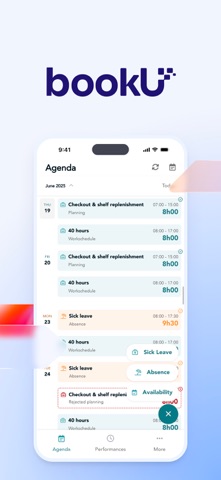 bookU Staff app screenshot