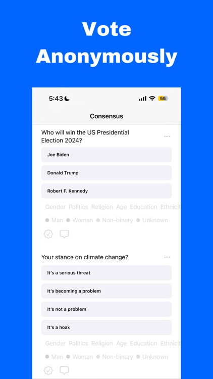 Consensus: Open Voting
