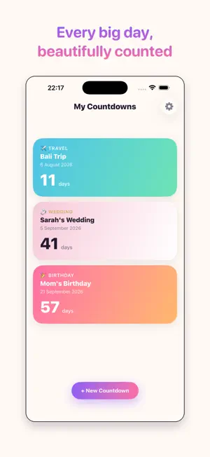 Countdown Counter: Big Day screenshot 1