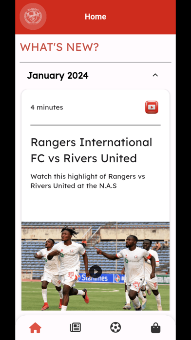 Rangers International FC Screenshot