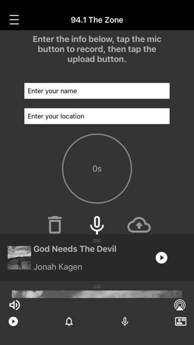 94.1 The Zone iPhone screenshot 4 - Entertainment app