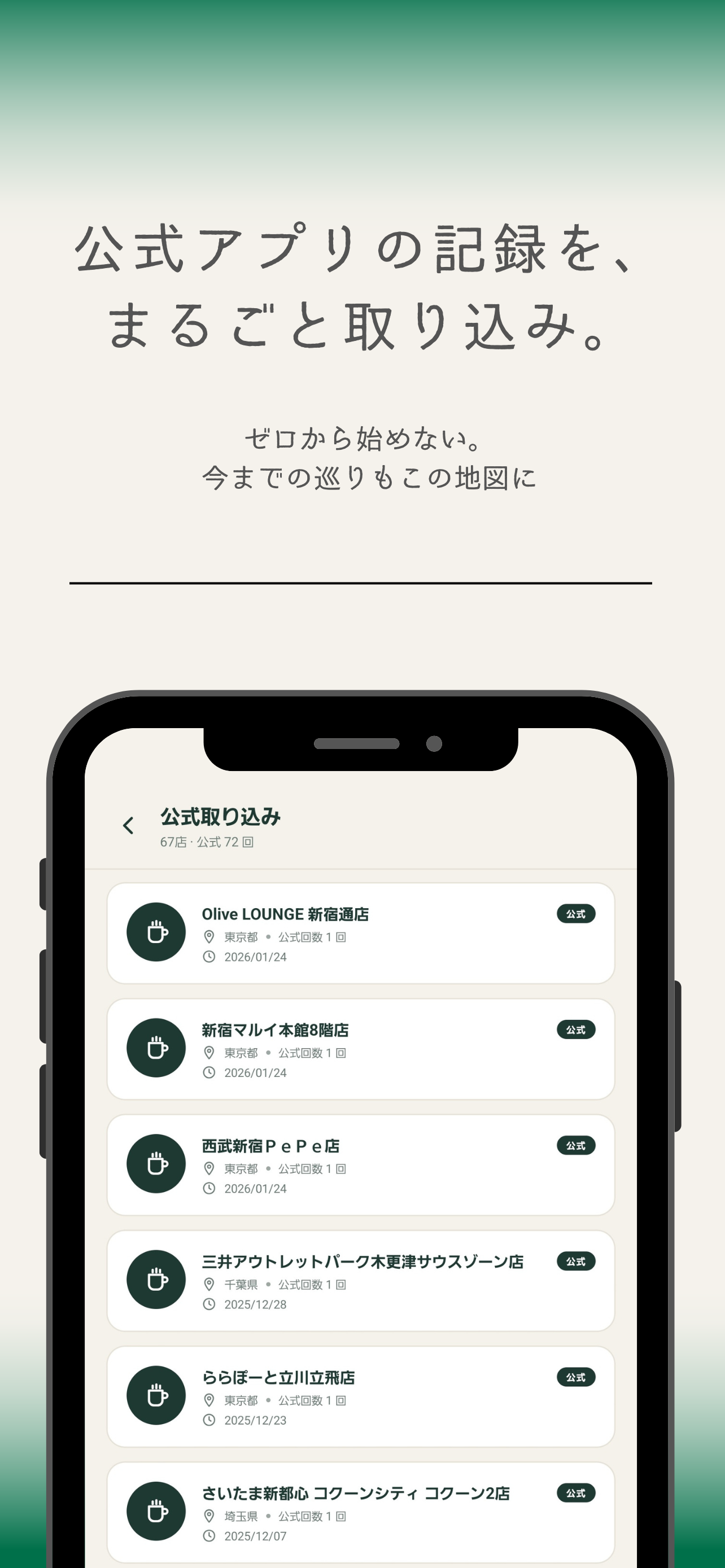 スタバチェッカー - スタバ巡り記録マップ screenshot 2