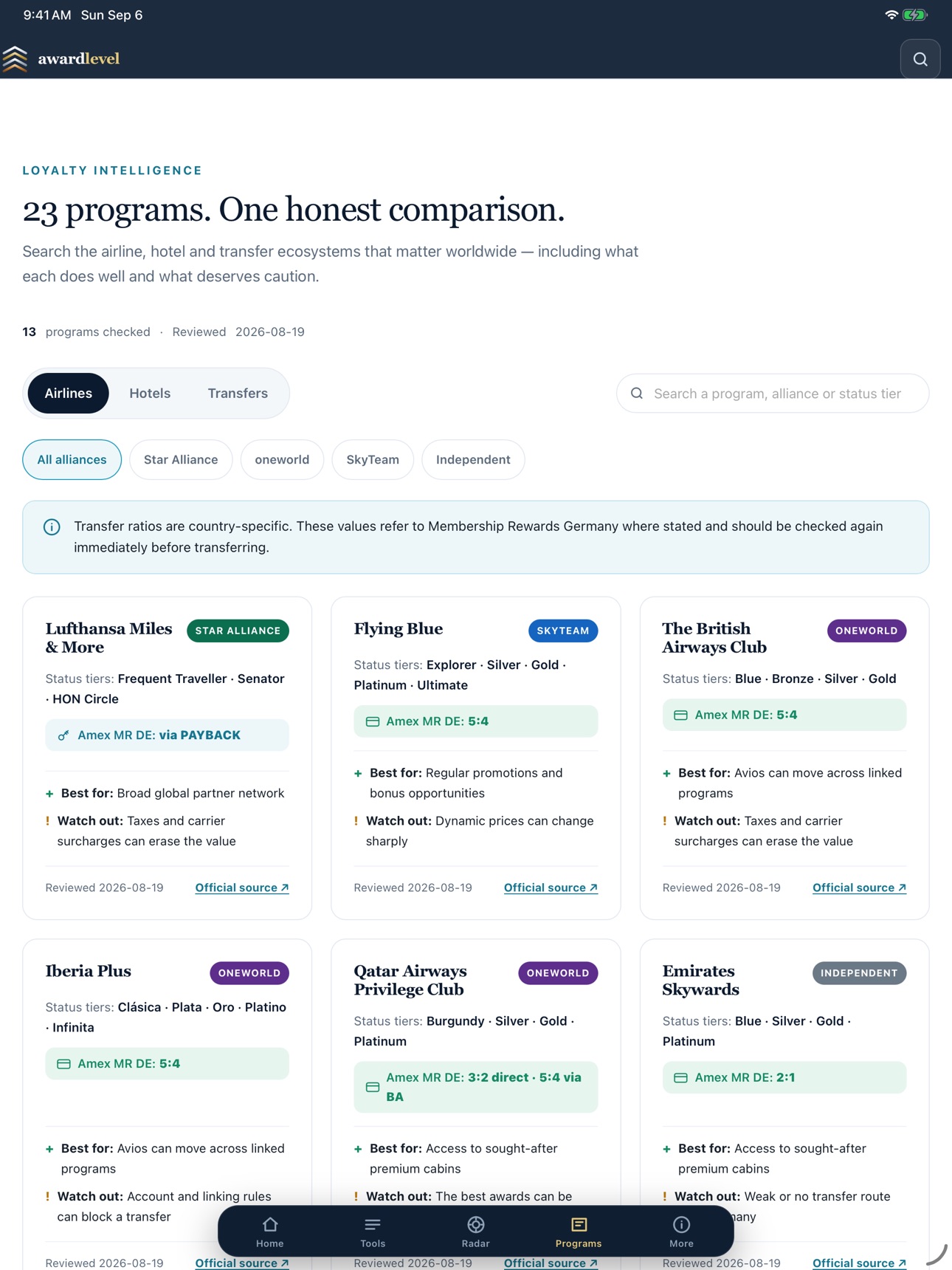 Screenshot 12 of AwardLevel: Miles & Points
