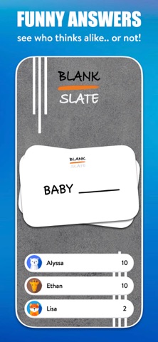 Blank Slate - Party Word Game iPhone screenshot