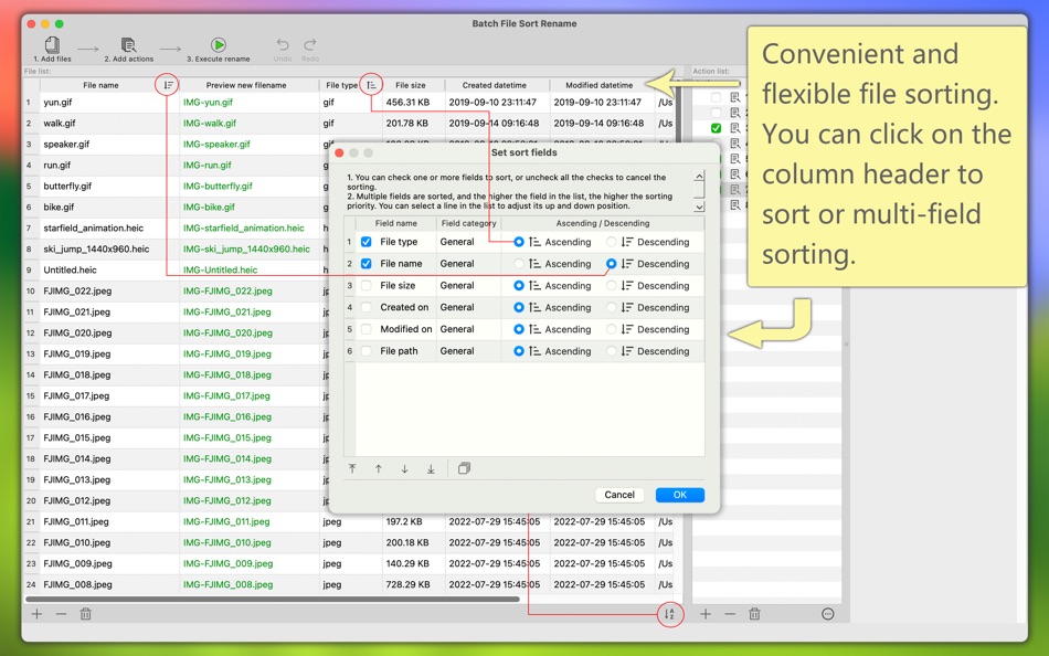 #3. Batch File Sort Rename (macOS) 来自: 军 龙
