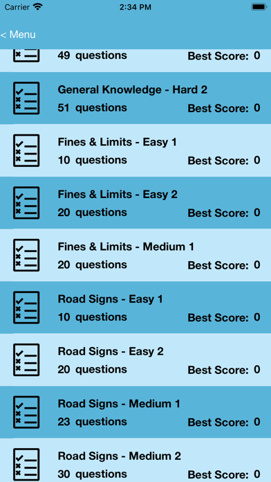 DMV Prep Test 2025 Screenshot
