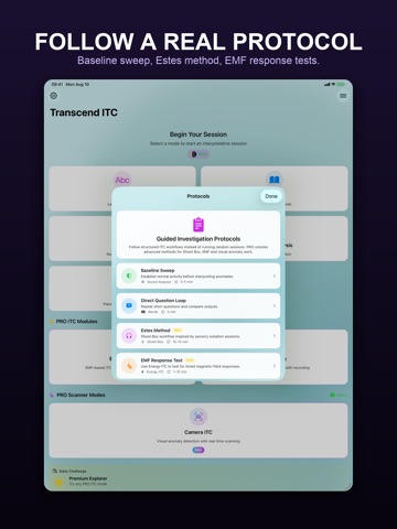 Spirit Box: Transcend ITC iPad screenshot