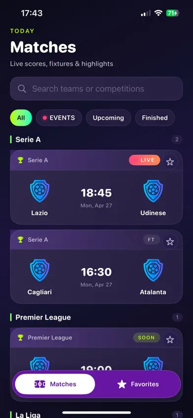 Buz tv Matches screenshot 1