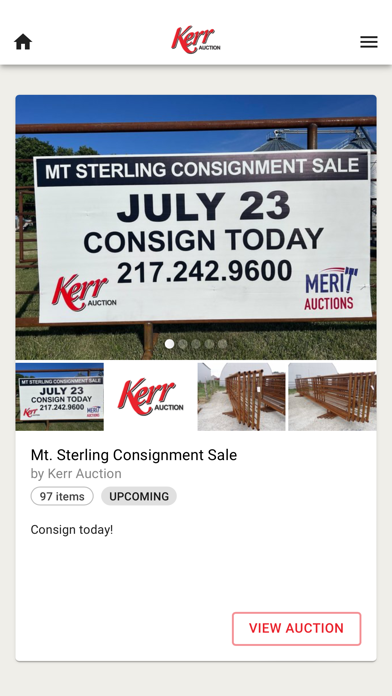 Kerr Auction Screenshot
