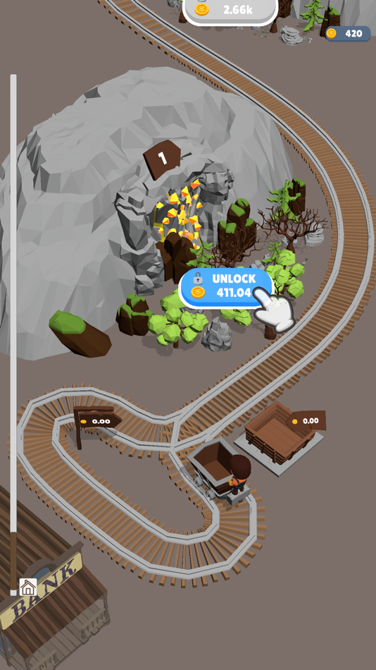 #1. Mining Idle 3D game (iOS) 由: Utkarsh Vaidya