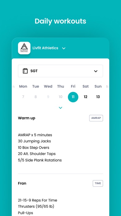 Livfit Athletics Screenshot