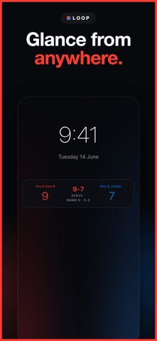 Ping Pong Scoreboard: Loop iPhone screenshot