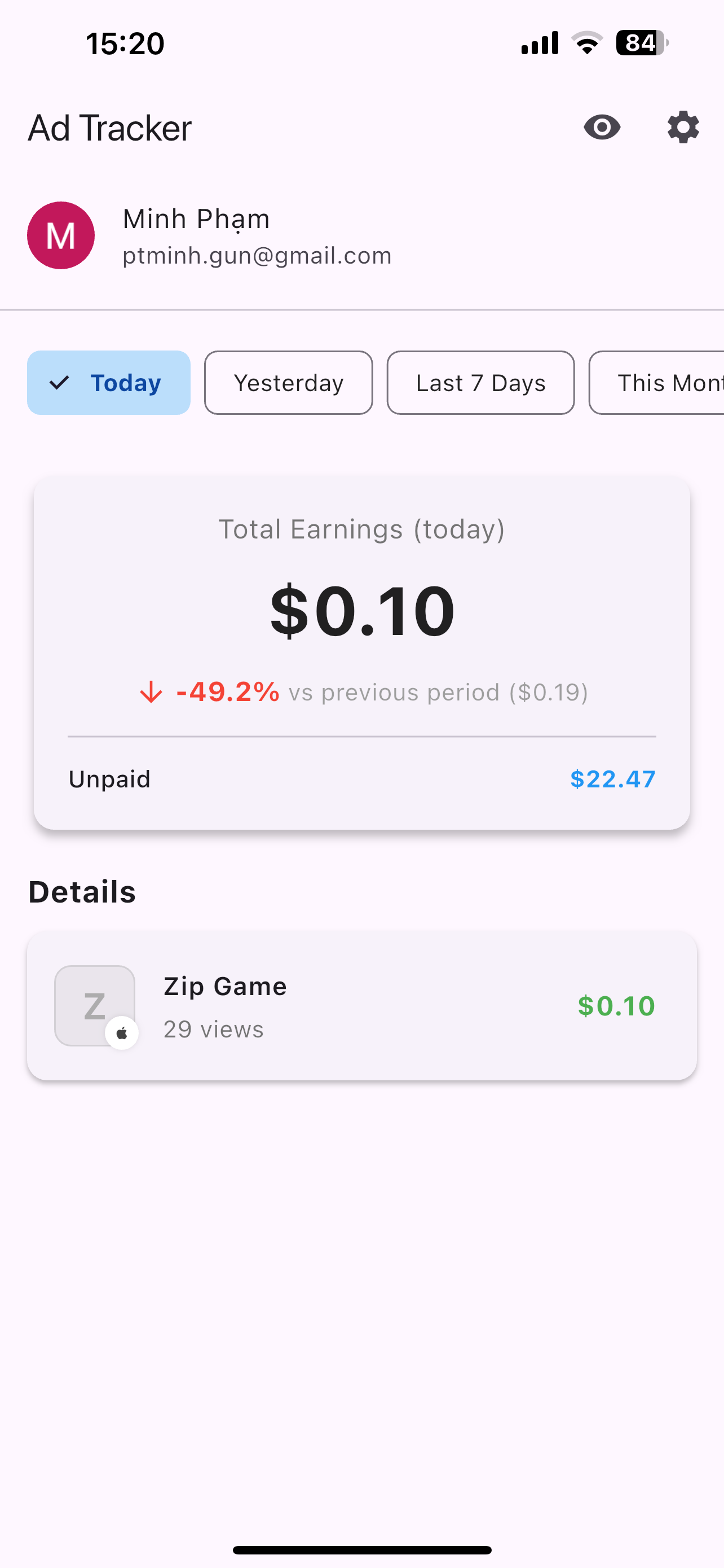 AdStats: Revenue Tracker