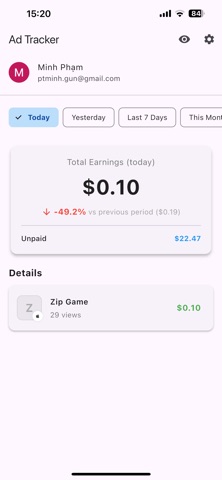 AdStats: Revenue Tracker screenshot