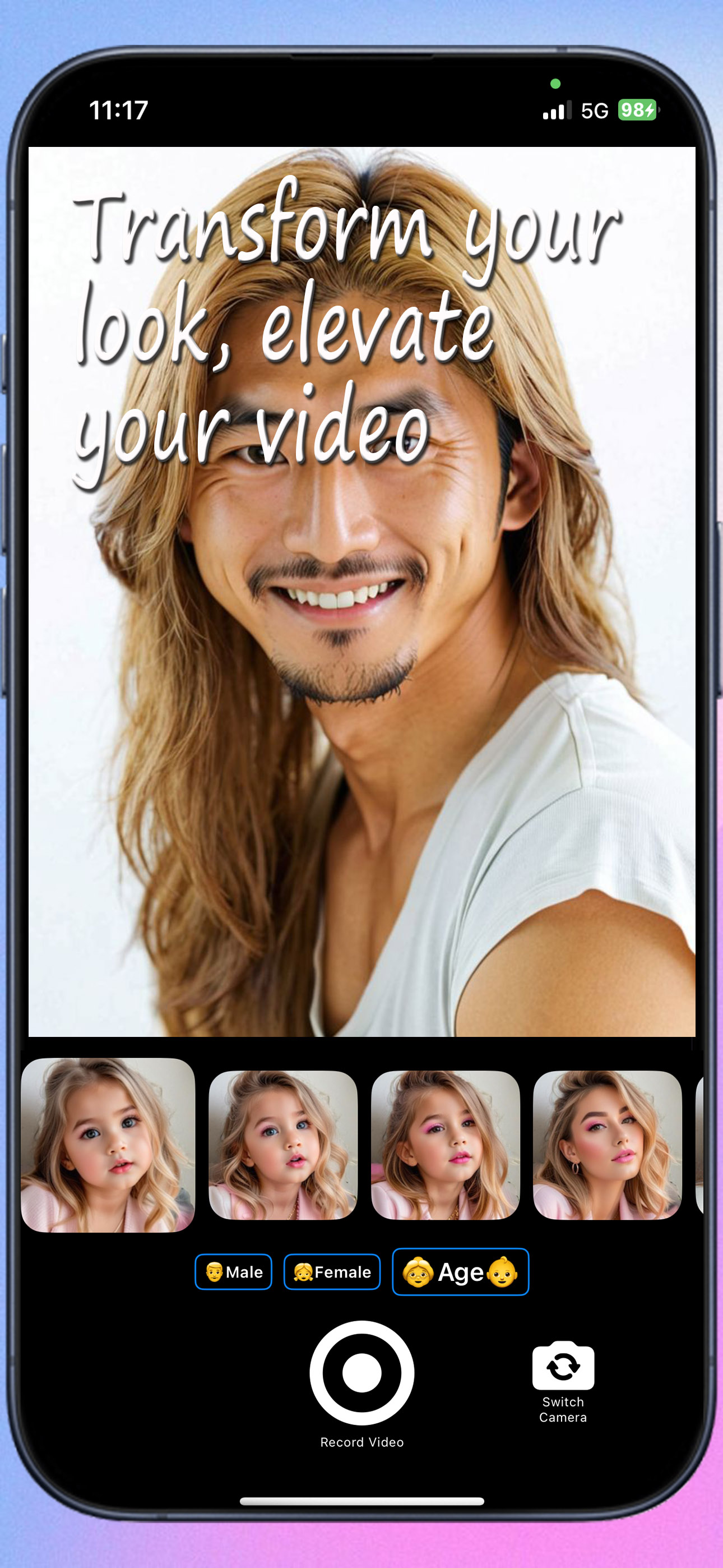 Chameleon Face Video