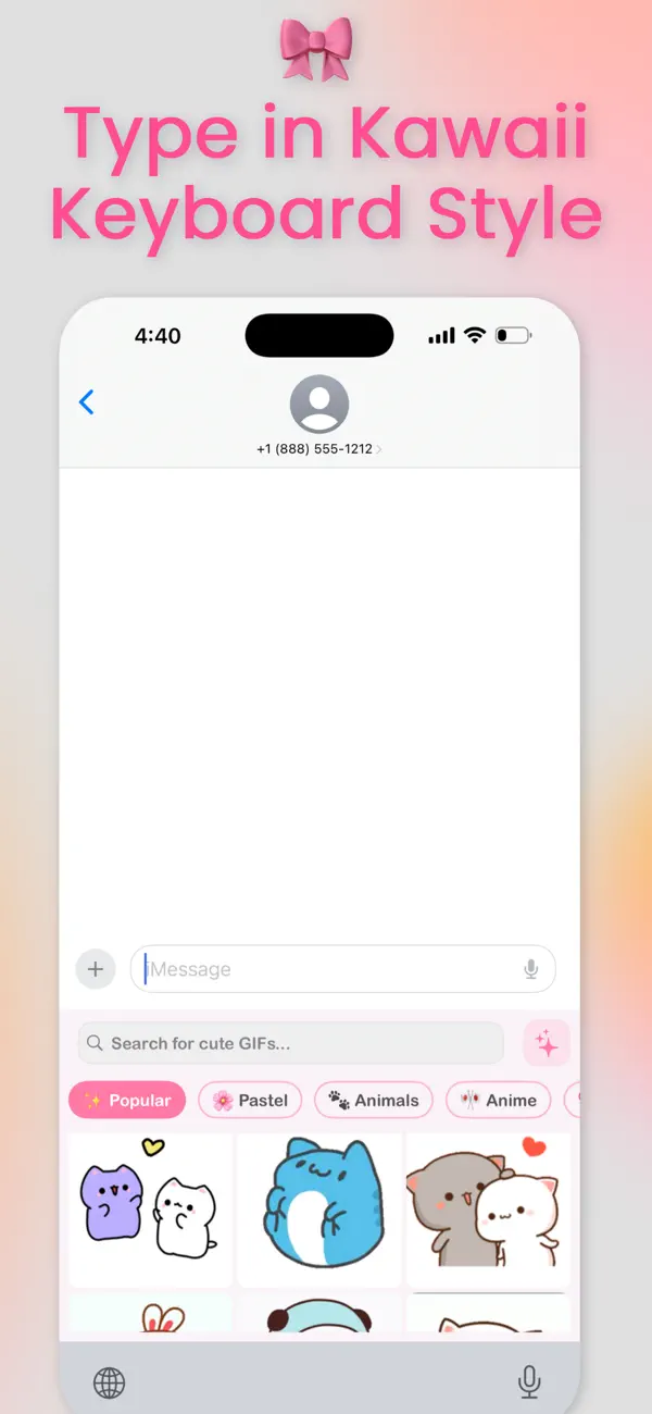 Kawaii Keyboard & Wallpapers screenshot 1