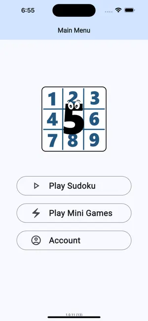 Sudoku Fun & Mini Games screenshot 1